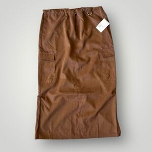 HYFVE Brown Midi Skirt